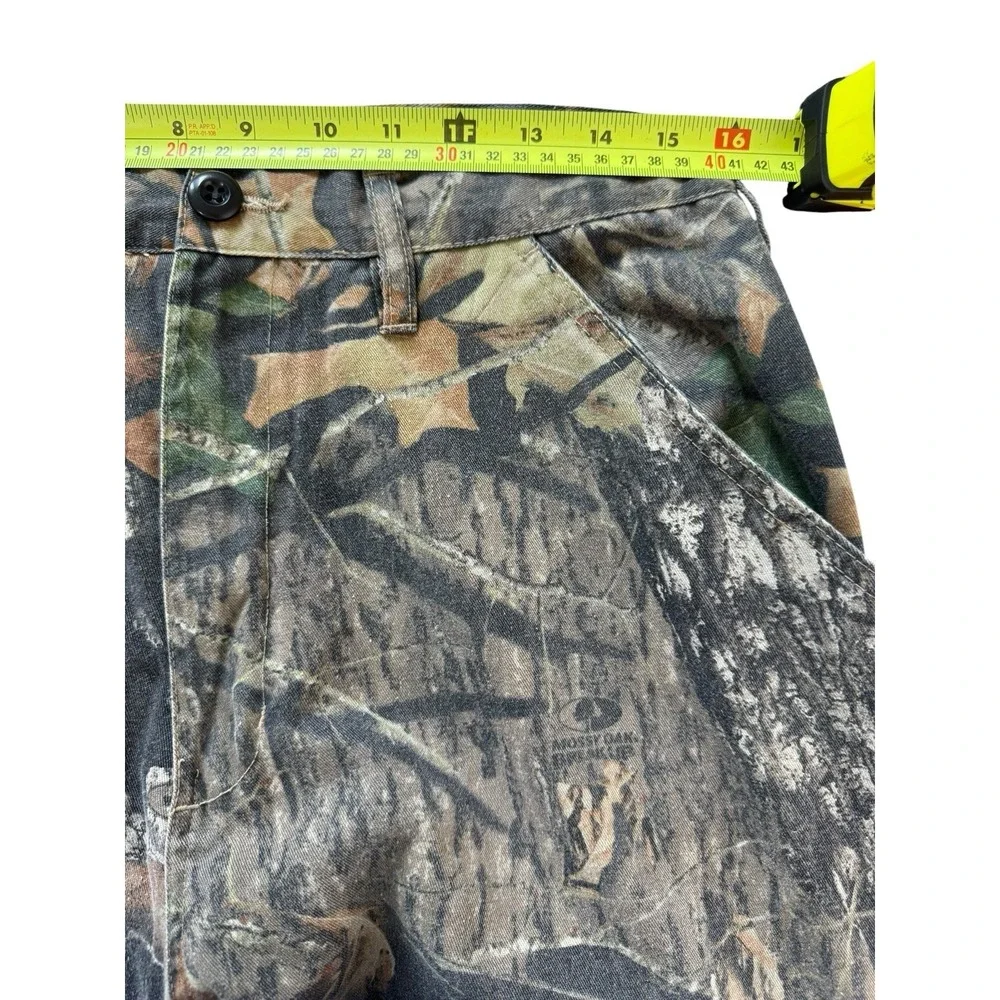 FieldStaff Mossy Oak Camo Hunting Pants Medium Cargo Outdoors Adjustable 32